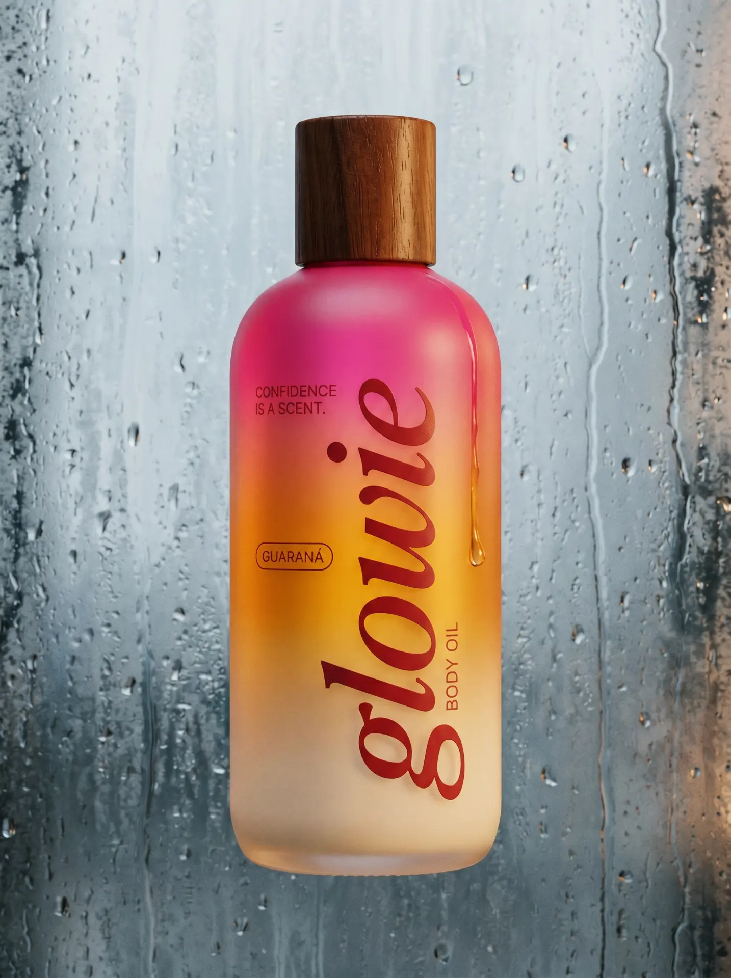 Serif Glowie oil packaging creative concept