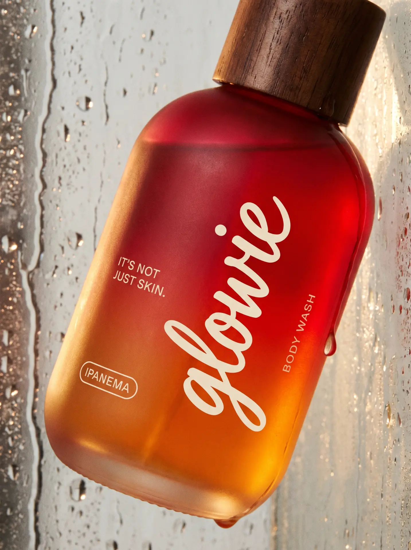 Crimson Glowie wash packaging creative concept
