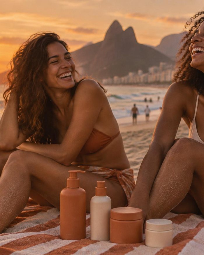 Rio, carried together: The campaign feeling: easy, joyful and at home in your body.